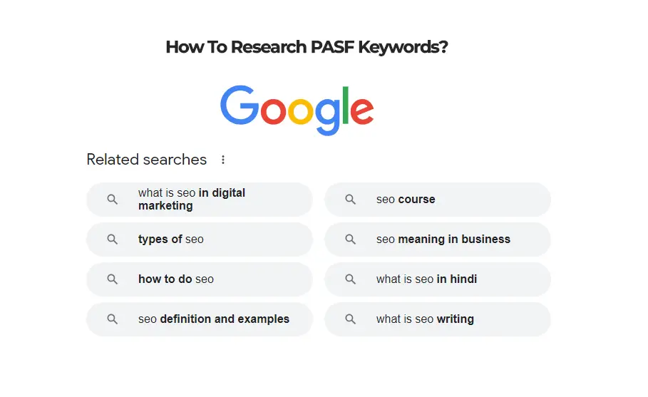 People also search for in google